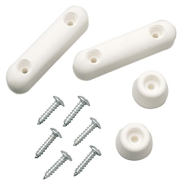 Do it Best 2" x 3/4" White Plastic Toilet Seat Screw Bumper Set DIB810-66
