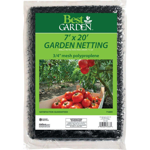 Best Garden 3/4 In. Mesh 7 Ft. x 20 Ft. Protective Garden Netting 714891