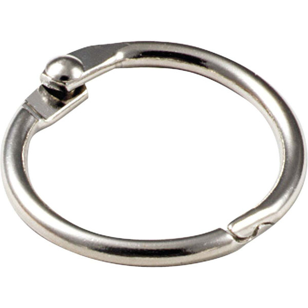 Lucky Line Steel Nickel-Plated 1 In. Key Ring (2-Pack) 24302