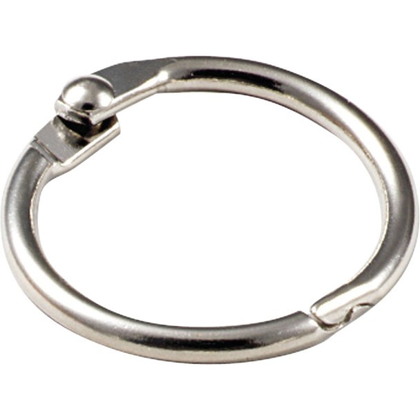Lucky Line Steel Nickel-Plated 1 In. Key Ring (2-Pack) 24302