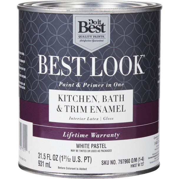 Best Look Gls Wht/Pastl Bath Paint HW37W0727-14