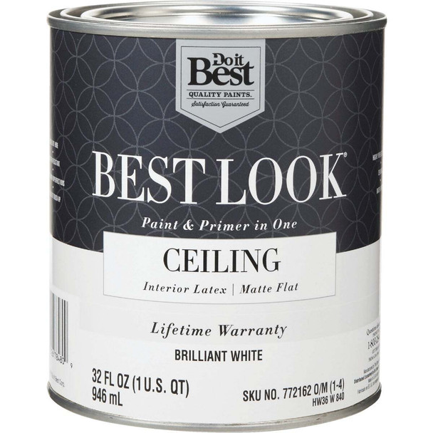 Best Look Brlnt Wht Ceiling Paint HW36W0840-14