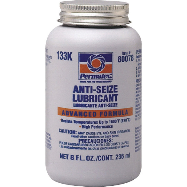 PERMATEX 8 Oz. Brush-Top Bottle Anti-Seize Lubricant 80078