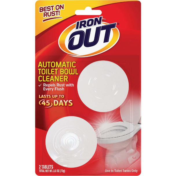 Iron Out Automatic Toilet Bowl Cleaner, 2 Use AT12T