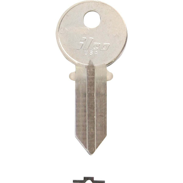 ILCO American Nickel Plated House Key, AM1 / 1041C (10-Pack) IAL2812500B
