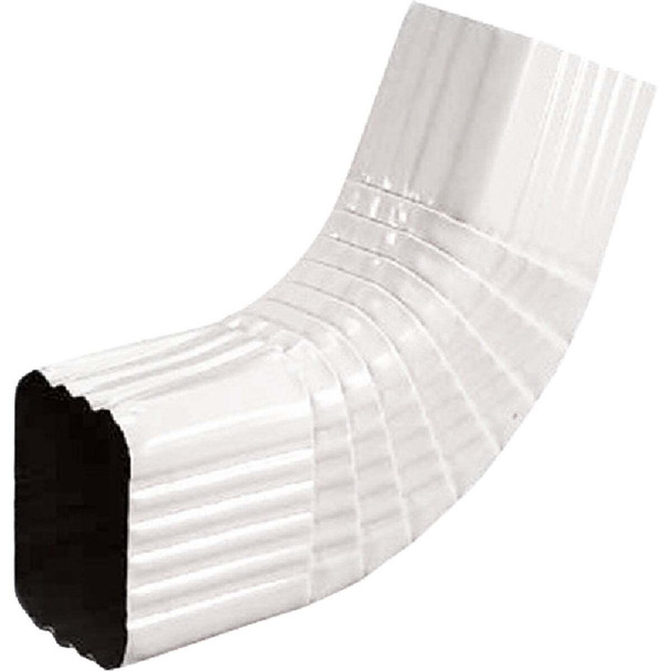 Spectra Metals 2 x 3 In. Aluminum White Side Downspout Elbow 3BELRTW