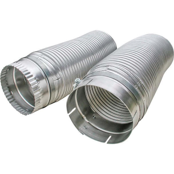 Builders Best Snap-Lock 4 In. x 6 Ft. Aluminum Semi-Rigid Dryer Duct 110129
