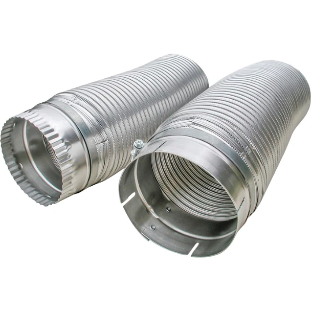 Builders Best Snap-Lock 4 In. x 6 Ft. Aluminum Semi-Rigid Dryer Duct 110129