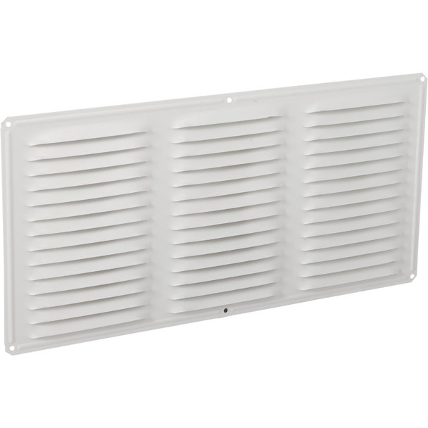AirVent 16 In. x 8 In. White Aluminum Under Eave Vent 84211 Pack of 24