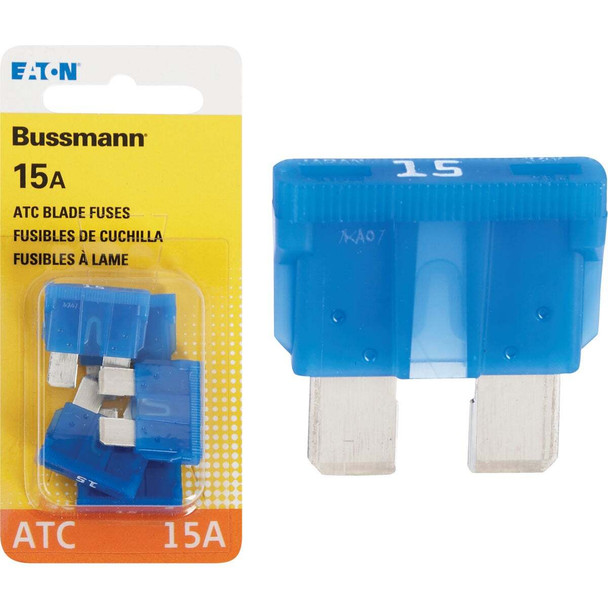 Bussmann 15A 32V ATC Blade Automotive Fuse (5-Pack) BP/ATC-15-RP