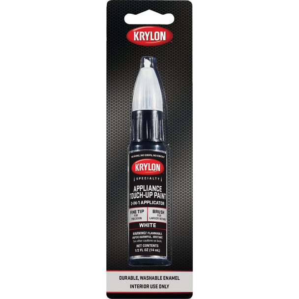 Krylon White 1/2 Fl. Oz. Gloss Appliance Touch-Up Paint K07700A77