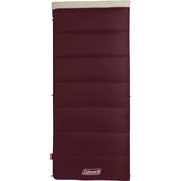 Coleman 50 Deg F 33 In. W. x 75 In. L. Red Adult Sleeping Bag 2205654