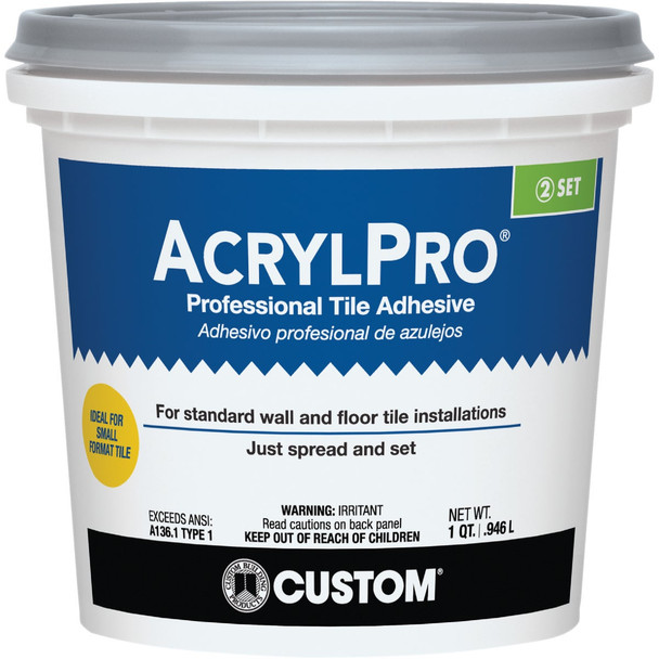 AcrylPro 1 Qt. Ceramic Tile Adhesive Bonder ARL4000QT