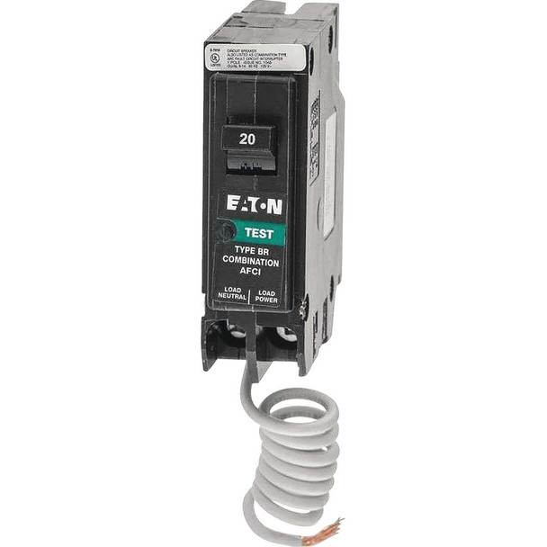 Eaton BR 15A Single-Pole CAFCI Combination Arc Fault Breaker BRN115AF