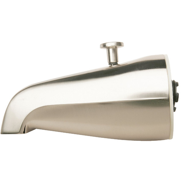 Do it Best Brushed Nickel Bathtub Spout with Diverter B825-31BN