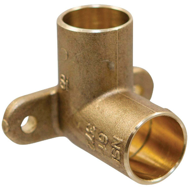 NIBCO 1/2 In. CxC 90 Deg. Low Lead Drop Ear Copper Elbow (1/4 Bend) BF0240L