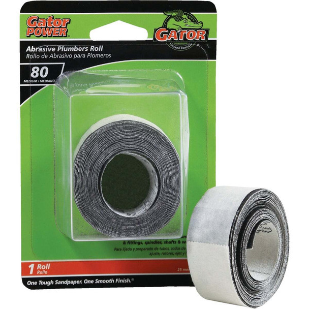 Gator Blade 1 In. x 10 Ft. 80-Grit Plumber's Abrasive Sand Cloth 4735