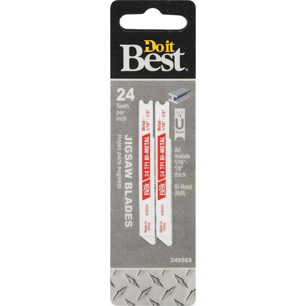 Do it Best 2-3/4 In. x 21 TPI U-Shank Bi-Metal Jig Saw Blade for Metal (2-Pack)