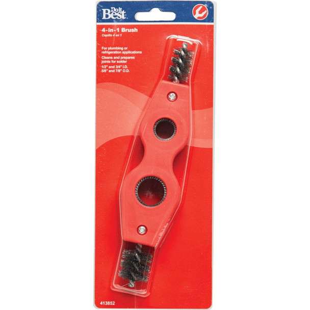 Do it Best 1/2 In., 3/4 In. O.D. 4-in-1 Fitting Brush 413852