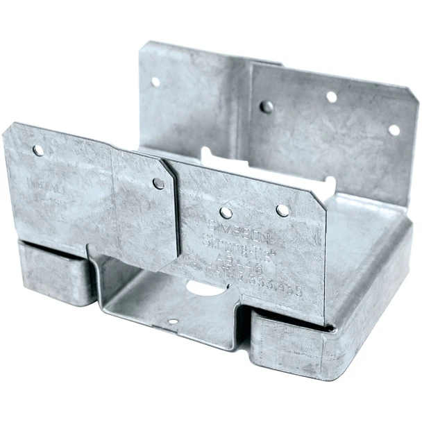 ABA ZMAX Galvanized Adjustable Standoff Post Base for 4x6 Rough ABA46RZ