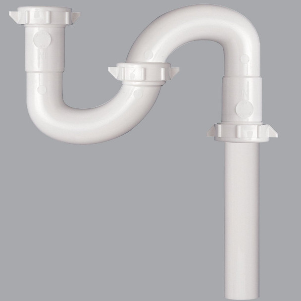 Do it Best 1-1/2 In. or 1-1/4 In. White Plastic S-Trap DIB20663