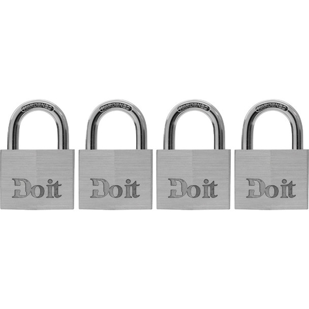 Do it 1-1/2 In. Aluminum Keyed Padlock (4-Pack) 1840QDIB