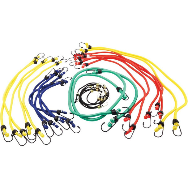 Erickson Vinyl Coated Wire Bungee Cord Set (25-Piece) 06622