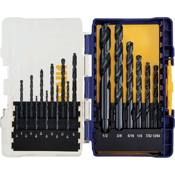 Irwin 18-Piece Black Oxide Drill Bit Set 314018
