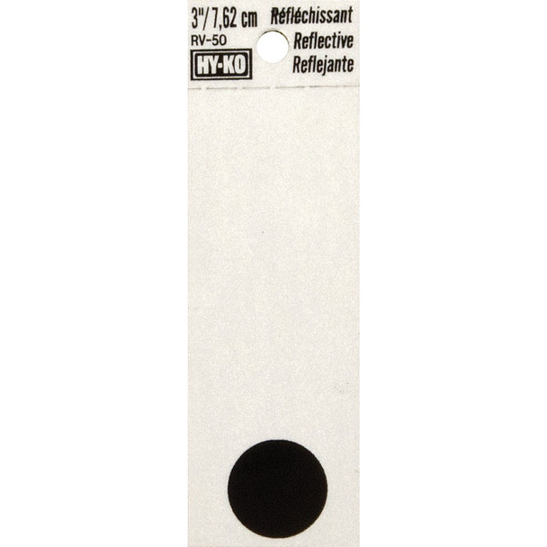 Hy-Ko 3 In. Vinyl Adhesive Symbol, Period RV-50/PE Pack of 10