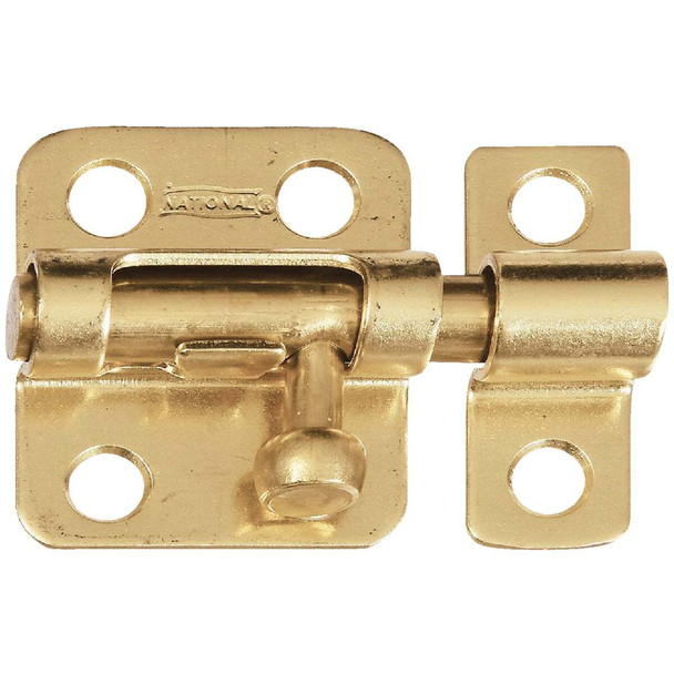 National Hardware 2 In. Solid Brass Door Barrel Bolt N213-405