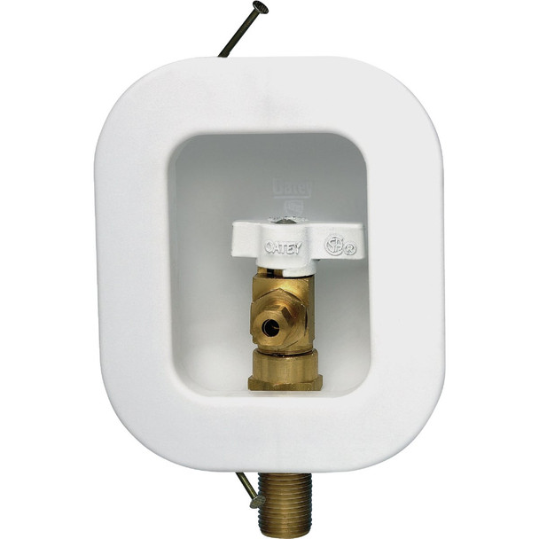Oatey 12K Ice Maker Outlet Box with Nails 39130