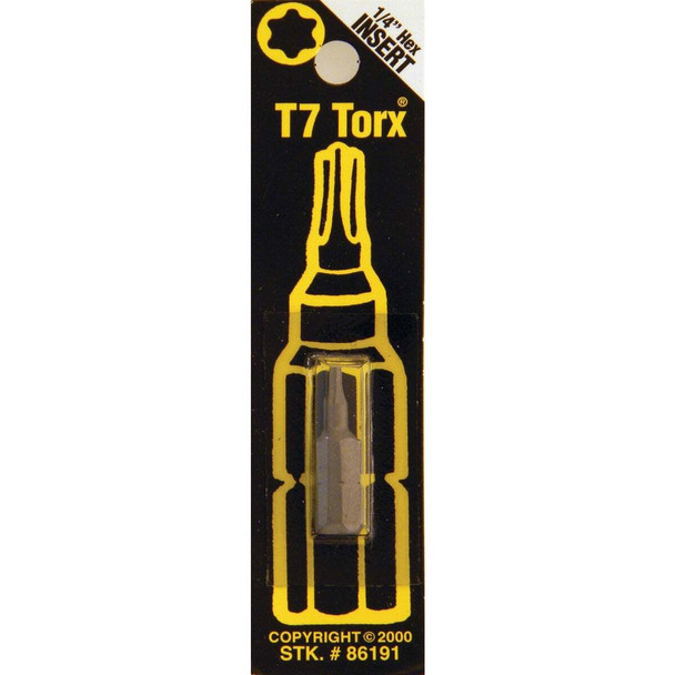 Best Way Tools T7 TORX Insert Hex Screwdriver Bit B86191