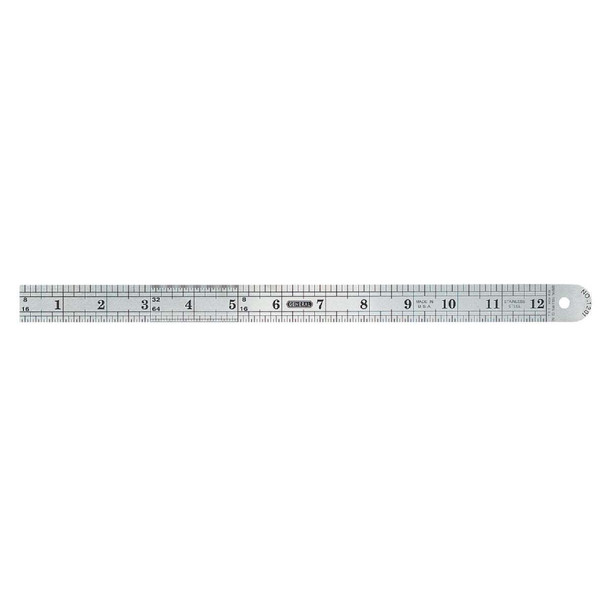 General Tools 12 In. Flexible Steel Industrial Precision Straight Edge Ruler