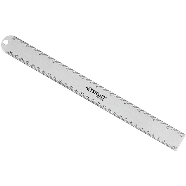 Westcott 12 In. Aluminum Ruler 14174