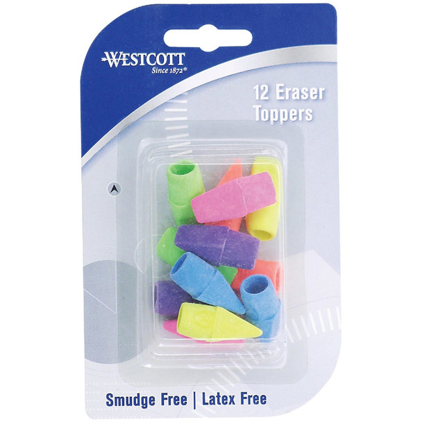 Westcott Cap Pencil Eraser (12-Pack) 14891