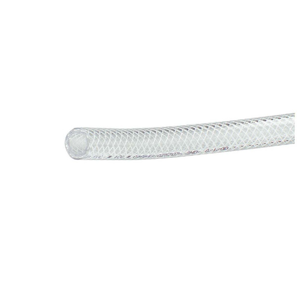 Abbott Rubber 3/4 In. x 1/2 In. x 100 Ft. Clear T12 Braided PVC Tubing T12005003