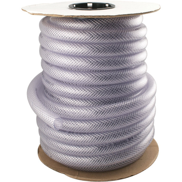 Abbott Rubber 7/8 In. x 5/8 In. x 75 Ft. Clear T12 Braided PVC Tubing T12005004