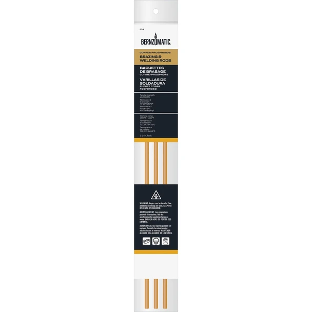 Bernzomatic Copper/Phosporous Welding and Brazing Rod (3-Pack) PC3