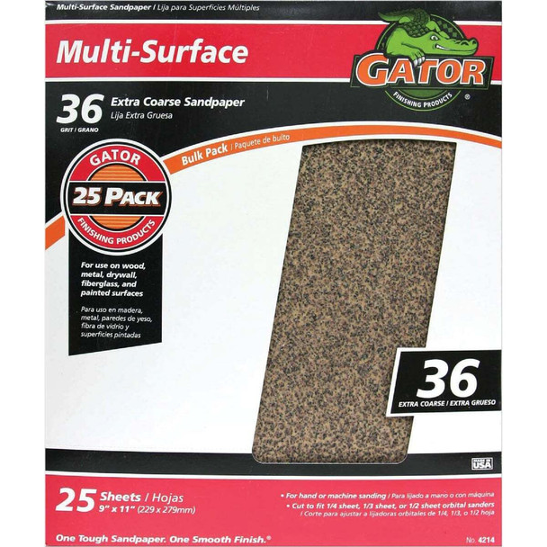 Gator Blade 36d A/O Sandpaper 4214GA