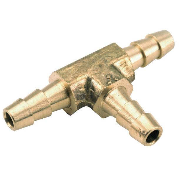Anderson Metals 1/4 In. ID Brass Hose Barb Insert Tee 757024-04 Pack of 10