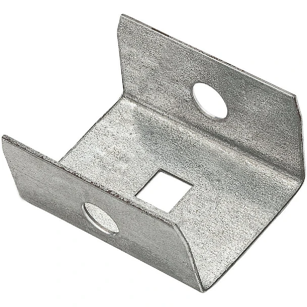 National Hardware Galvanized Box Rail Steel Barn Door Rail End Cap N104-307