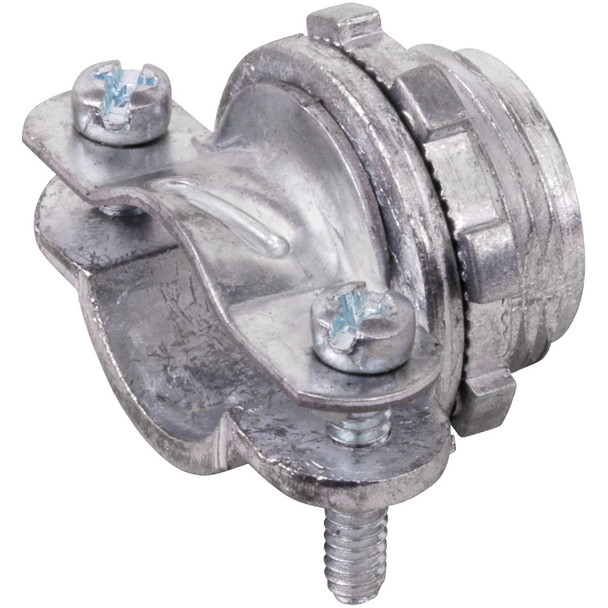 Halex 3/4 In. Die Cast-Zinc Clamp Box Connector (5-Pack) 20512