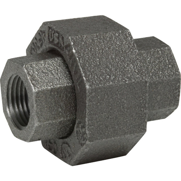 Anvil 1 In. Ground Joint Malleable Black Iron Union 8700163051