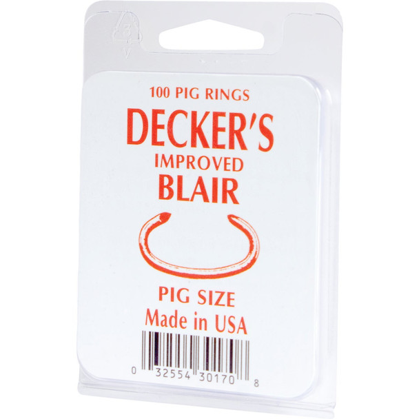 Decker Blair Steel Pig Ring (100-Pack) #4