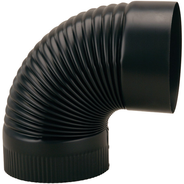 Imperial Single Wall 90 deg 6 In. Crimped Elbow BM0023