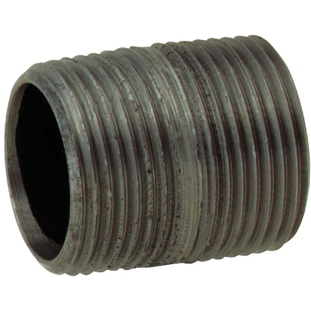 Anvil 1/2 In. x Close Schedule 40 Steel Black Iron Nipple 8700138350