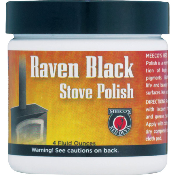 Meeco's Red Devil 4 Oz. Paste Black Stove Polish 402