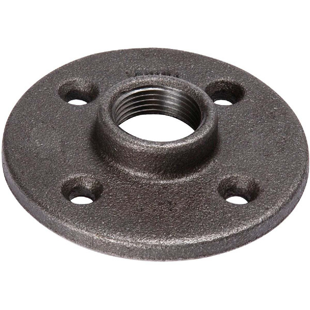 Southland 1-1/4 In. x 4-1/8 In. Black Iron Floor Flange 521-606HN