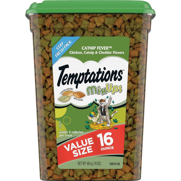 Temptations Mix Ups Catnip Fever 16 Oz. Cat Treats 798334