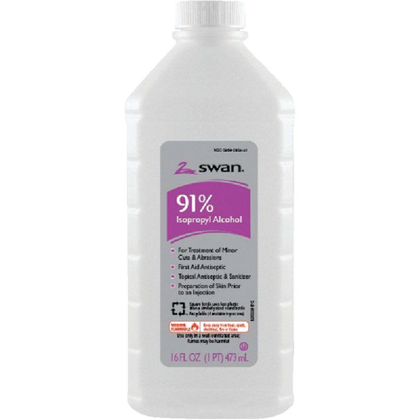 Swan 16 Oz. 91% Isopropyl Rubbing Alcohol 1000032198